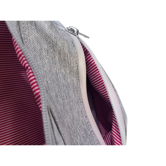 Herschel Supply Co. Mini Backpack AND Fanny Pack Combo Set Gray Belt Bag Lined - Picture 13 of 15